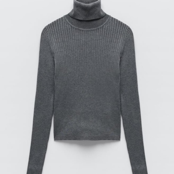NWT Zara Ribbed Knit Turtleneck Sweater - Picture 5 of 5
